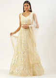 Brilliant Embroidered Classic Yellow Lehenga Choli - women's fashion mart