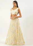 Brilliant Embroidered Classic Yellow Lehenga Choli - women's fashion mart