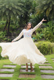 Gamthi Work Exclusive Navratri Cotton Gown - women's fashion mart