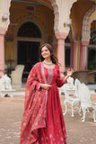 Stunning Sequins Embroidered Work Wedding Anarkali Set - women's fashion mart
