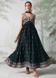Elegant Dark Green Embroidered Designer Anarkali Suit - women's fashion mart
