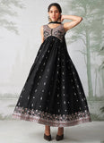 Elegant Black Embroidered Designer Anarkali Suit - women's fashion mart