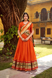 Ethereal Elegance Pure Chanderi Zari Woven Luxury Lehenga Set
