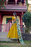 Stunning Sequins Tread Embroidery With Kalamkari Printed Lehenga Choli