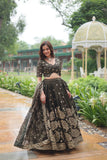 Mehndi Rangoli Designer Heavy Sequins Embroidered Work Lehenga Choli - women's fashion mart