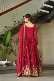 Wedding Designer Embroidered Zari Sequins Work Gown