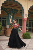 Kutchi Gamthi Work Gown For Navratri - women's fashion mart