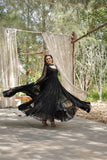 Stylish Women Tiered Gown With Dupatta Set