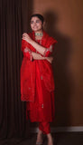 Embroidered kurta set with dupatta  women's fashion mart