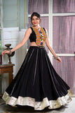 Festive Best Rayon Lehenga With Gamthi Work Blouse For Navratri