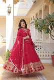 TRADITIONAL elegance Attractive Embroidered Sequins WORK WOMEN GOWN  women's fashion mart