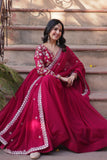 Floral Embroidery Sequins Work Beautiful Anarkali Suit Set