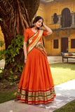 Ethereal Elegance Pure Chanderi Zari Woven Luxury Lehenga Set