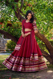 Designer Pure Chanderi Lehenga Set for Women
