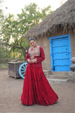 Designer Readymade Traditional Gamthi Threadwork Lehenga Choli For Navratri - women's fashion mart