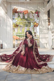 Stunning Premium Dark Maroon Anarkali Set - women's fashion mart