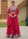 Designer Pink Classic  Lehenga Choli Set - women's fashion mart