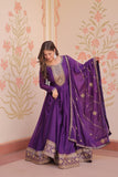Designer Gown With Zari Sequins Elegance