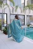 Premium Embroidered Kurti Sharara Dupatta Set For Women