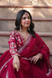 Floral Embroidery Sequins Work Beautiful Anarkali Suit Set