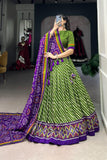 Gorgeous Patola Leheriyu Print Lehenga Choli  women's fashion mart