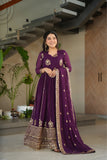 Elegance Rich Sequins Embroidered Work Designer Wedding Gown
