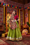 Fluorescent Green Stylish Designer Navratri Special Lehenga Choli