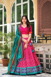 Patola Print Leheriya Designer Lehenga Choli - women's fashion mart