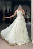14 Meter Full Gher Navratri Showstopper Lehenga Choli With Mirror Koti