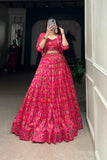 Floral Printed Pink Elegance Wedding Suit