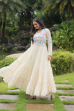 Gamthi Work Exclusive Navratri Cotton Gown - women's fashion mart