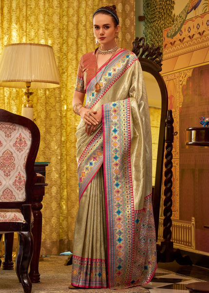 Royal Beige Kanjivaram Saree