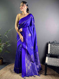 Purple Kolam Silk Heritage Saree  women's fashion mart