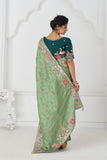 Green Pure Dola Viscose Silk Wedding Perfect Saree