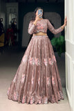 Ready-to-Wear Embroidered Lehenga Set With Sequin & Thread Work for Women