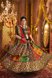 Beautiful Multi Color Designer Organic Cotton Navratri Stylish Chaniya Choli