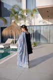 Luxury Designer Velvet Zari Embroidered Suit Set With Fendi Dupatta