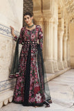 Black Indowestern Heavy  Resham Embroidered Anarkali And Lehenga Set - women's fashion mart
