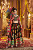 Black Designer Organic Cotton Stylish Navratri Lehenga Choli Set