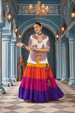 Jacket Stylish Designer Embroidered With Mirror Work Navratri Chaniya Choli - women's fashion mart