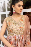 Rich Sequins Embroidered With Printed Designer Gown With Dupatta - women's fashion mart