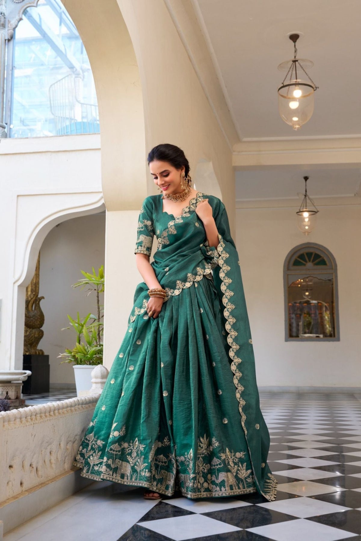 Traditional Indian Ensemble Beautiful Lehenga Choli