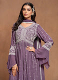 Lustrous Lavender Embroidered Kurta Palazzo Suit - women's fashion mart