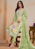 Elegant Mint Green Embroidered Organza Salwar Kameez - women's fashion mart