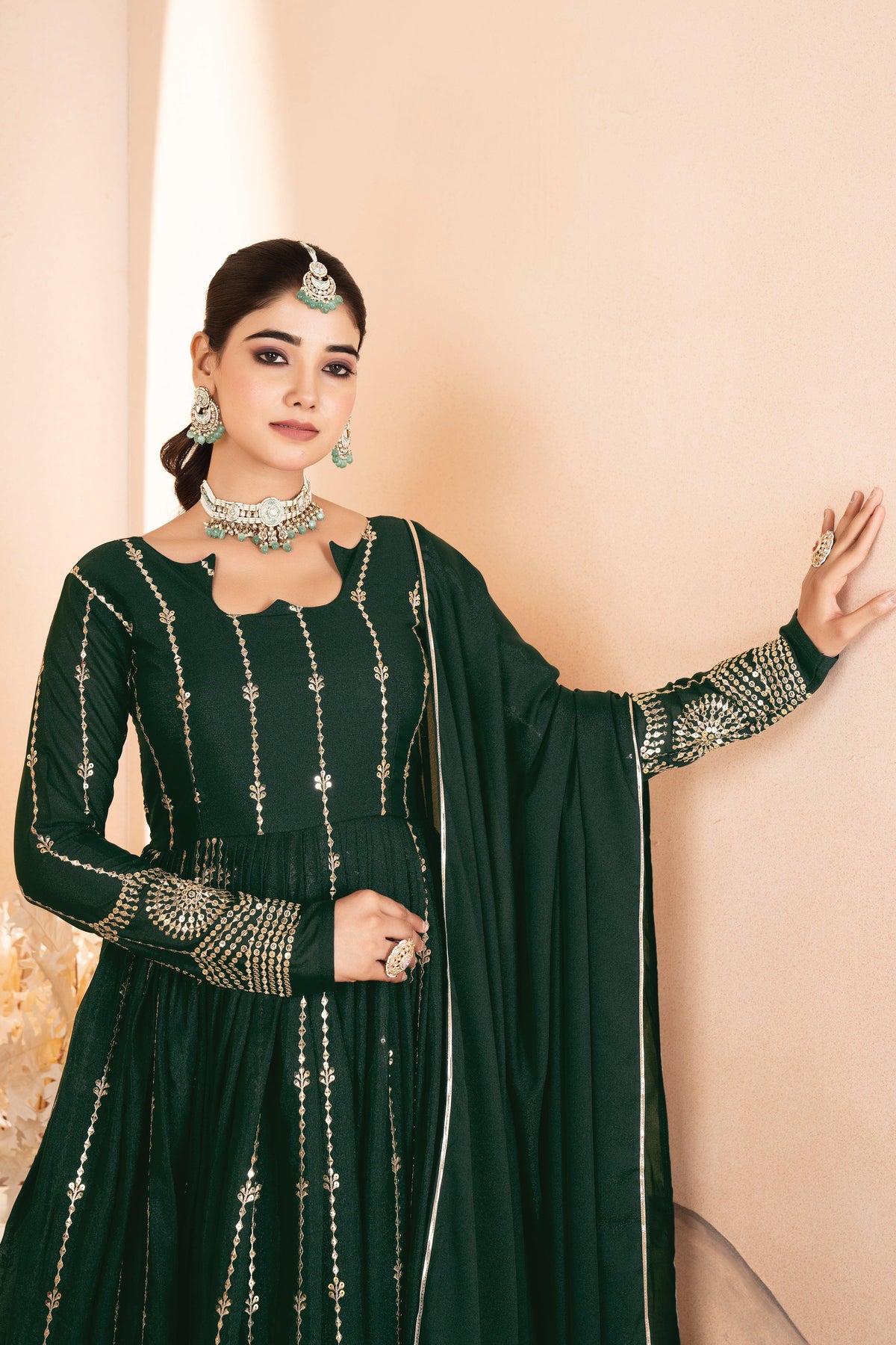 Gauri's New Trendy Anarkali Suit Set  women's fashion mart