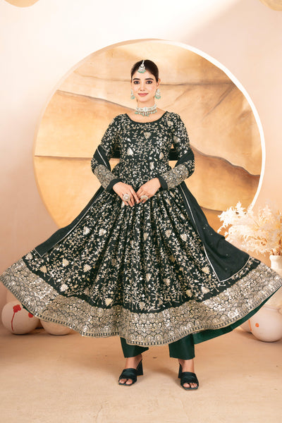 Ellie's Party Wear Anarkali Suit Set  women's fashion mart