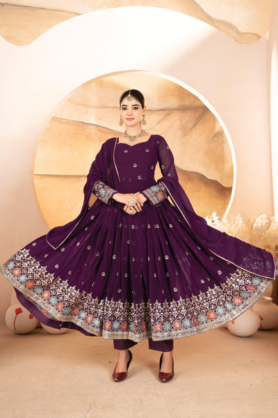 Athena's Beautiful Anarkali Suit Set  women's fashion mart
