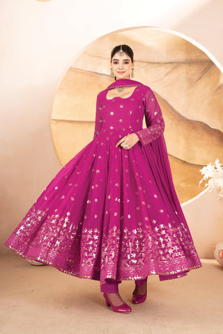 Josie's Trendy Anarkali Suit Set  women's fashion mart