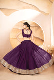 Catalina's Wine Coloured Party Wear Lehenga Choli  women's fashion mart