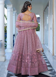 Enchanting Dusty Pink Embroidered Wedding Lehenga Choli - women's fashion mart
